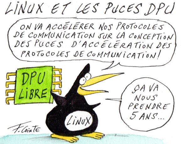 Dessin: La fondation Linux s’empare des puces DPU pour les standardiser